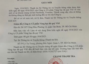 Thanh tra sở thông tin TP.HCM vào cuộc điều tra hành vi bôi nhọ thương hiệu VSJ trên mạng xã hội